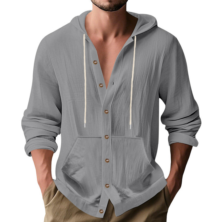 Herren lässige Sommerjacke mit Kapuze Echoarchiv