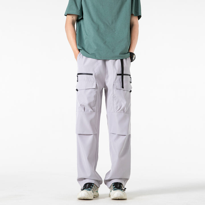 Herren Weite Utility-Cargohose mit verstärkten Kniepassen, Zipper- und Klappfächern Echo Archiv