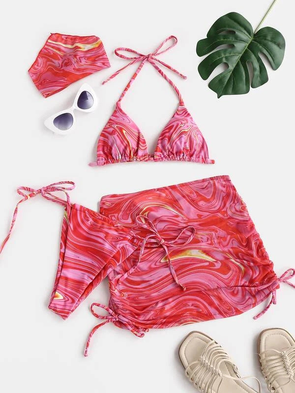 Damen Bikini-Set mit verspieltem Schnitt und modischen Akzenten Echo Archiv