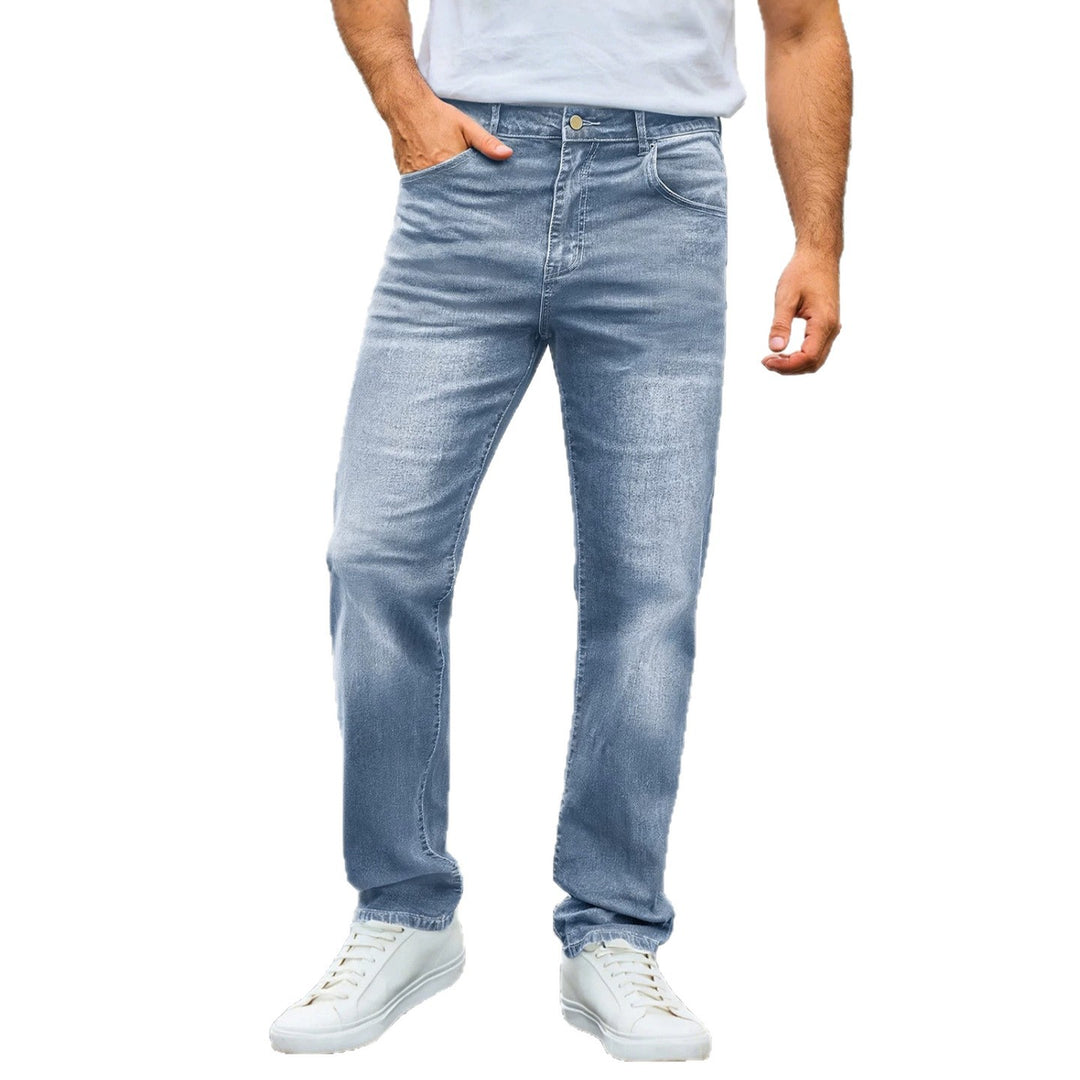 Herren nan lässige Straight-Leg-Jeans mit mittlerer Bundhöhe und Komfortstretch Echo Archiv