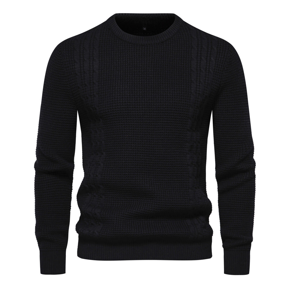 Herren Strickpullover mit modernem Strukturdesign Echoarchiv