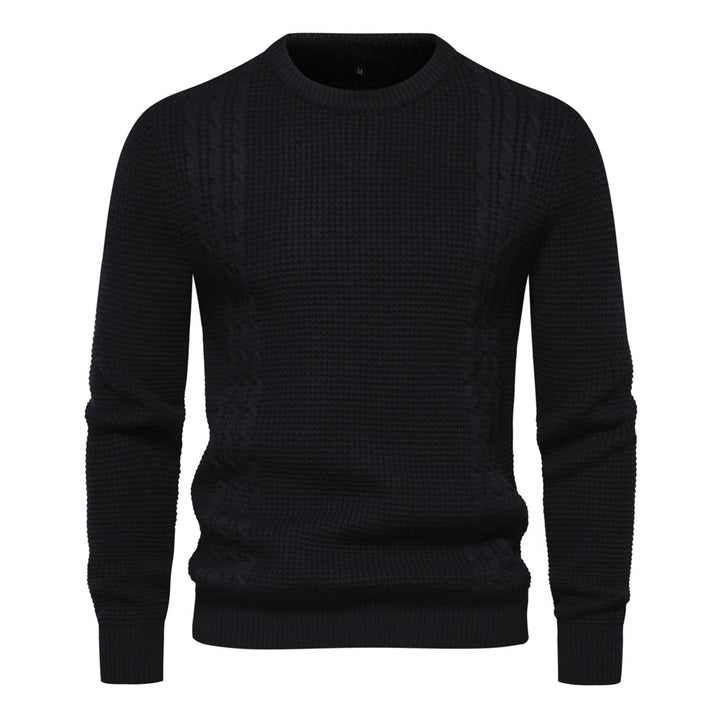 Herren Strickpullover mit modernem Strukturdesign Echoarchiv