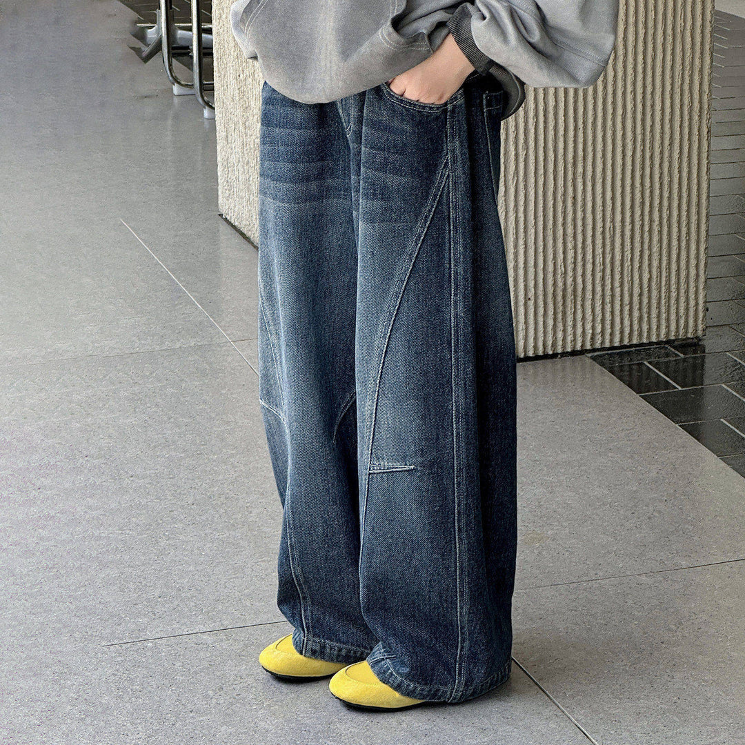 Unisex weit geschnittene Denim-Hose mit lässiger Passform Echo Archiv
