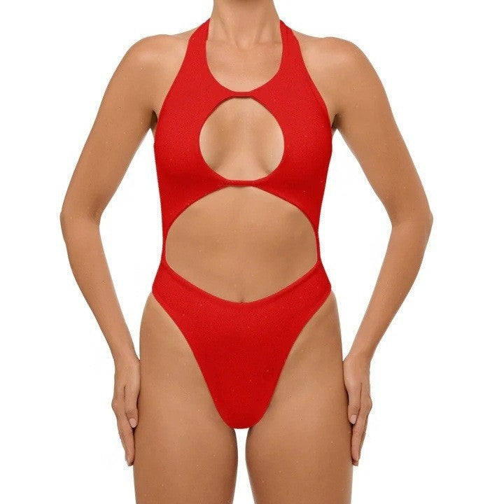 Damen Einteiler Badeanzug mit Cut-Out-Design Echo Archiv