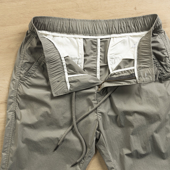 Herren leichte Freizeithosen mit elastischem Bund und seitlichen Taschen Echoarchiv