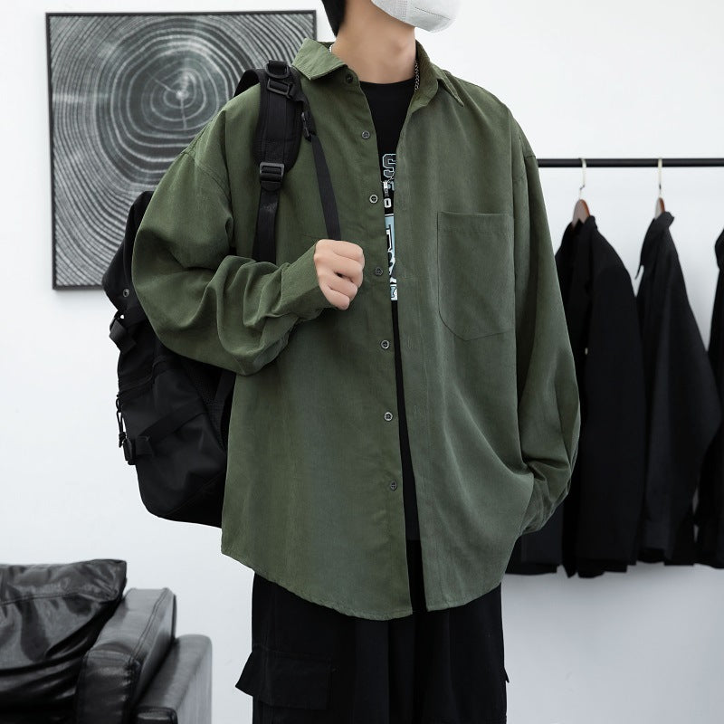 Herren Overshirt aus lässigem Baumwollstoff mit praktischer Brusttasche Echoarchiv