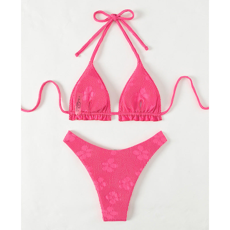 Damen Triangel-Bikini mit raffinierten Rüschen- und Bindedetails Echo Archiv
