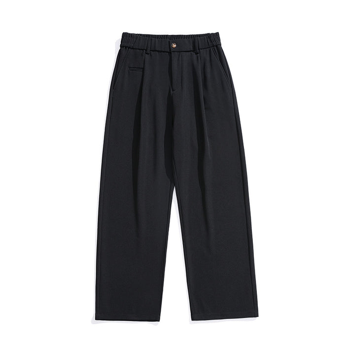 Damen Locker sitzende Bundfalten-Hose mit elastischem Komfortbund und geradem Saum Echo Archiv