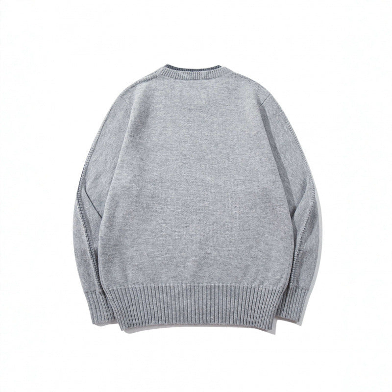 Unisex Weicher Mélange-Rundhalspullover aus Bio-Baumwollmix mit Boxy‑Fit und breiten Rippbündchen Echo Archiv