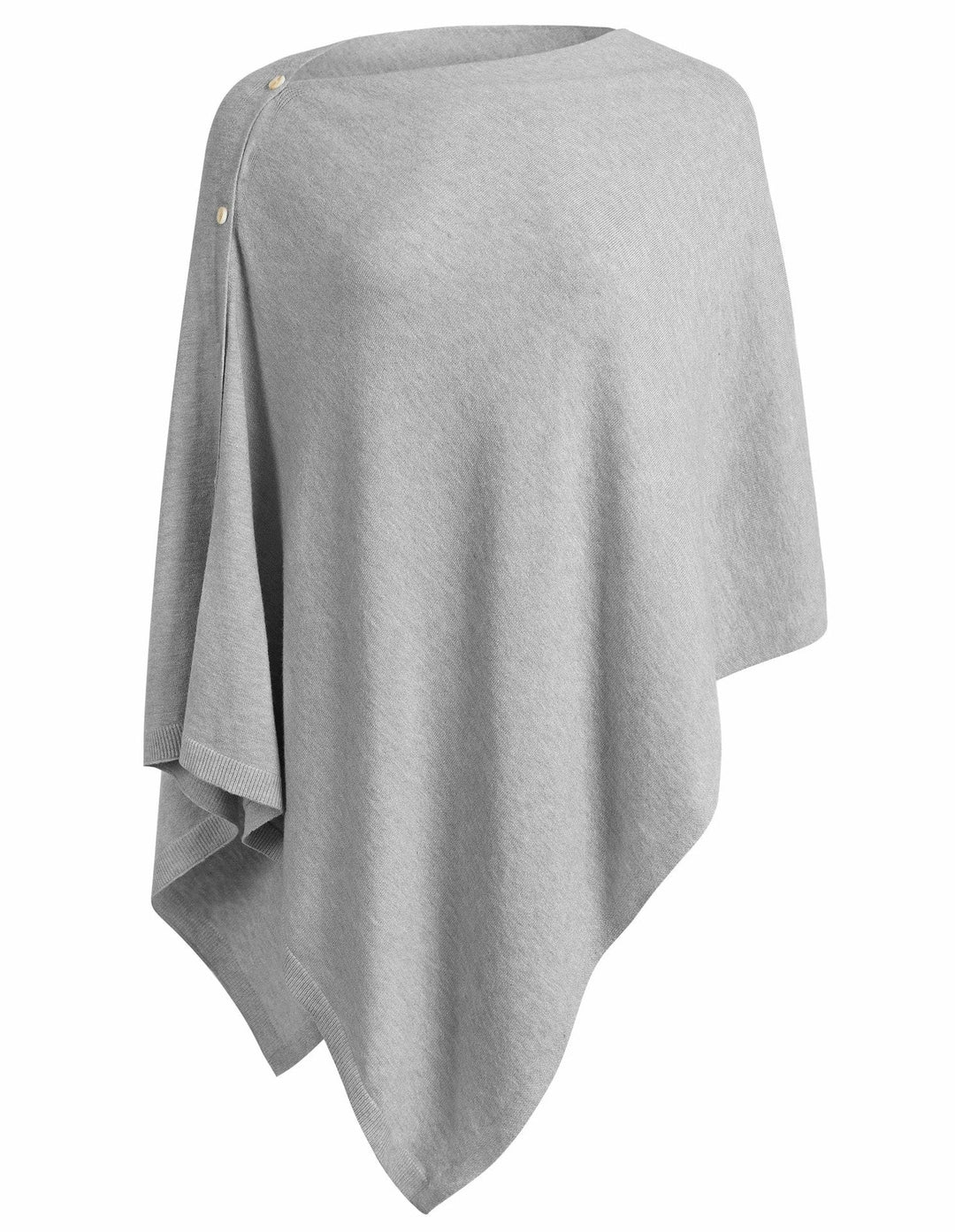 Damen vielseitiger Poncho aus hochwertiger Materialmischung – Célinea