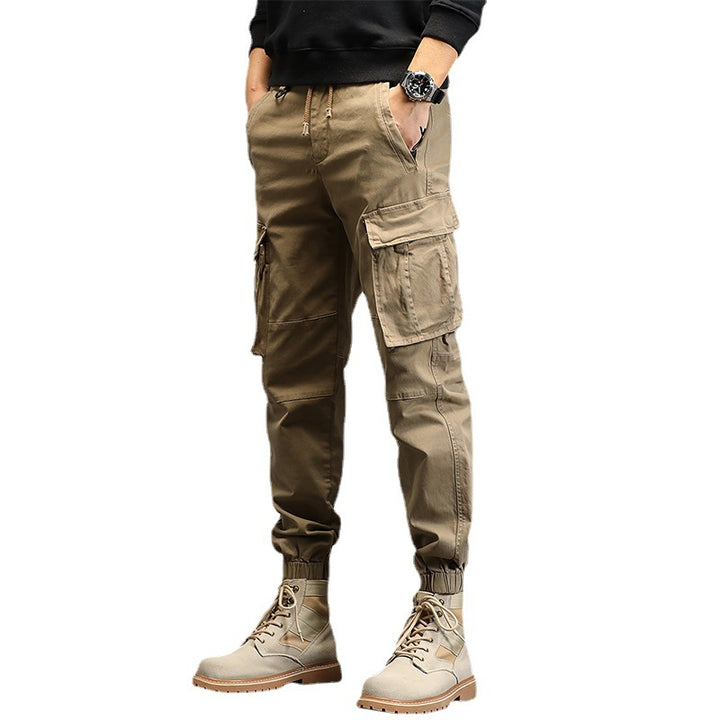 Herren Cargo-Joggerhose mit multifunktionalen Cargotaschen und elastischem Saum – Bravaro