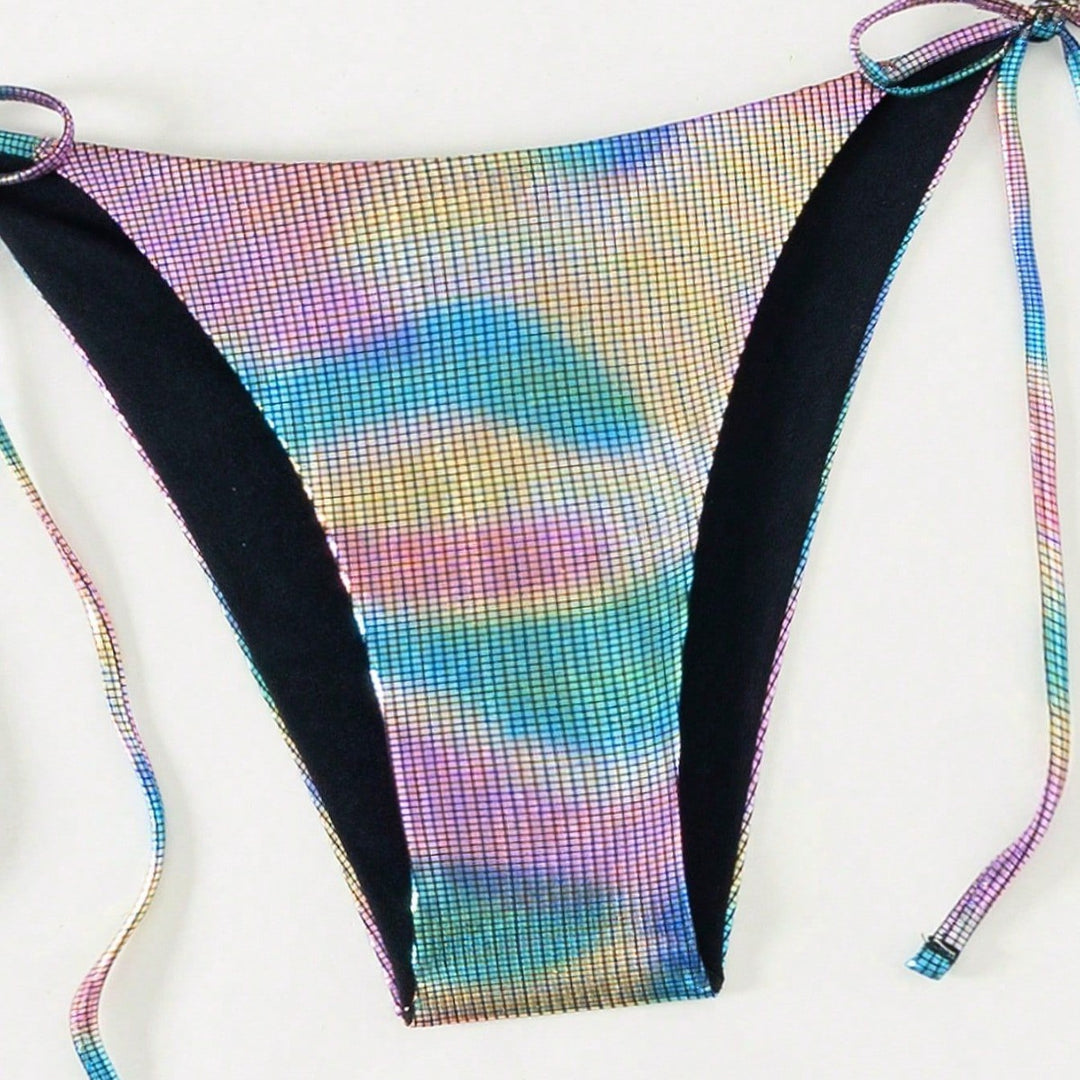 Damen Funktionsfähiger Triangel-Bikini mit stylischem Farbverlauf Echo Archiv