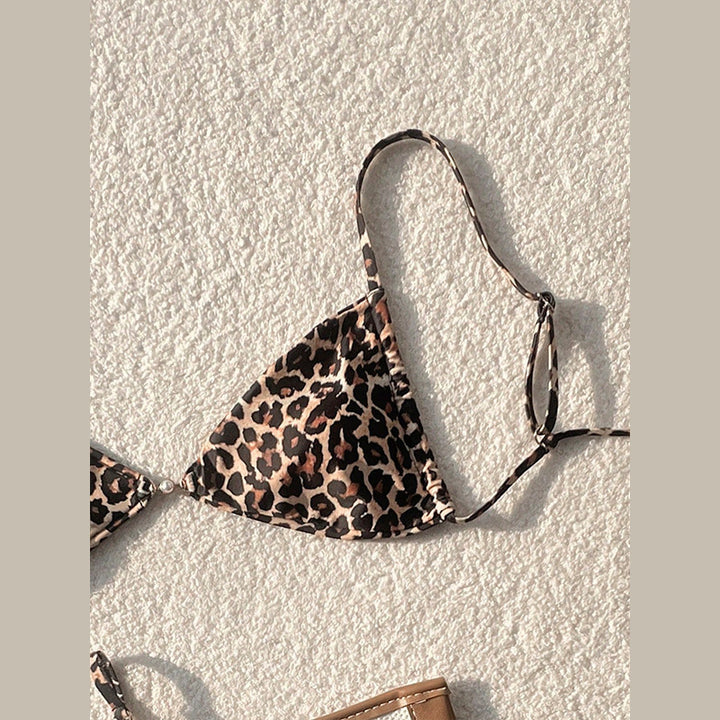 Damen Triangel-Bikini mit elegantem Leo-Muster Echo Archiv