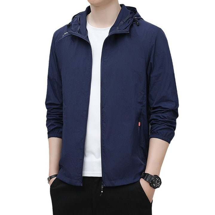 Herren Leichte wasserdichte Windjacke Echo Archiv