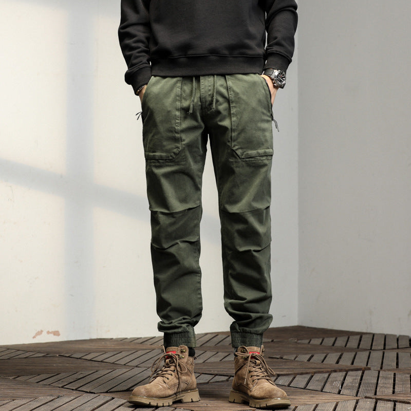 Herren Multifunktionale Cargo-Hose mit verstellbarem Bund Echoarchiv