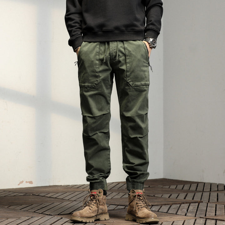 Herren Multifunktionale Cargo-Hose mit verstellbarem Bund Echoarchiv