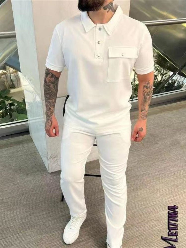 Stylisches Polo- und Hosen-Set für Herren Echoarchiv