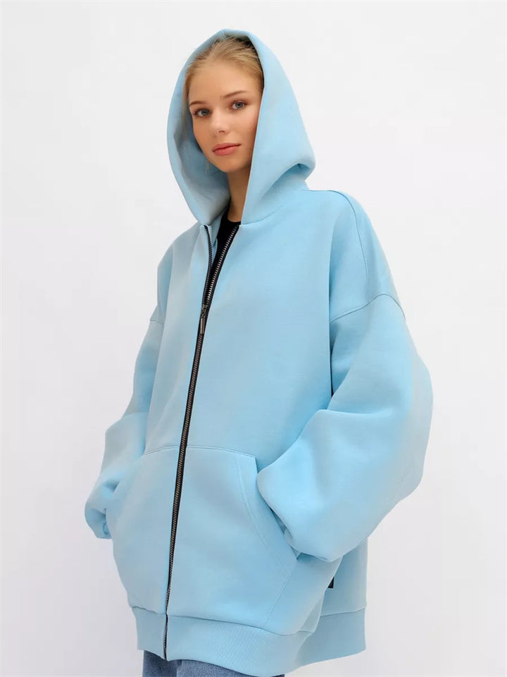 Damen Oversized Kapuzenjacke Echo Archiv