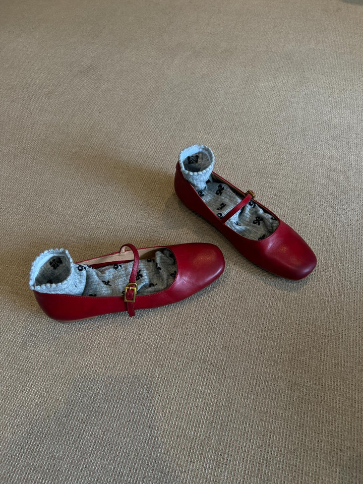 Damen elegante Mary Jane Ballerinas mit praktischer Schnallenverzierung Echoarchiv