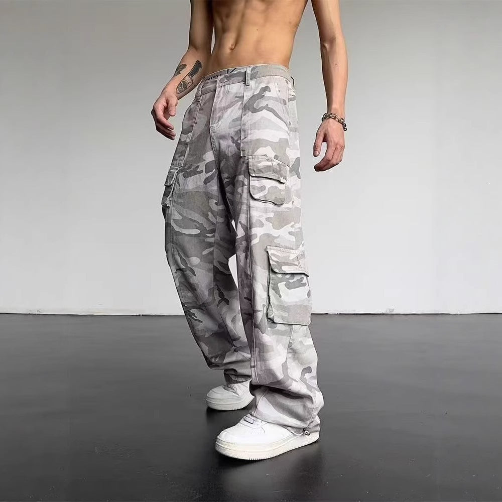 Herren Camouflage Cargo-Hose mit lockerer Passform Echo Archiv