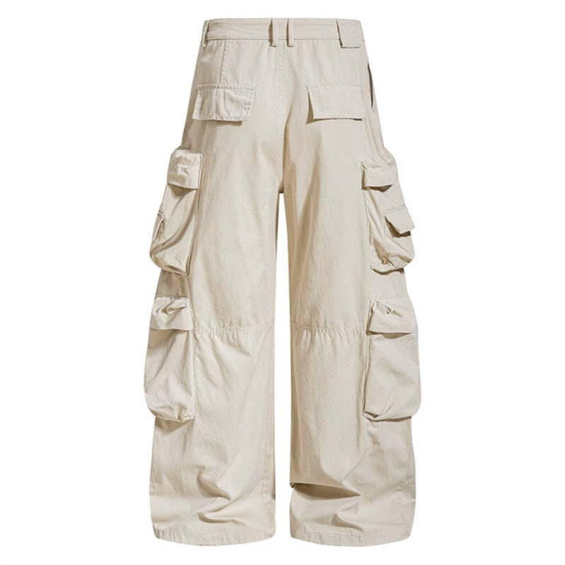Damen weite Cargo-Culottehose mit Oversize-Taschen und Stern-Leo-Applikation Echoarchiv