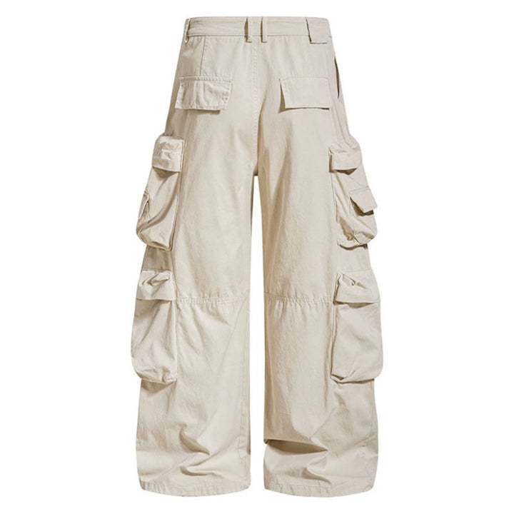 Damen weite Cargo-Culottehose mit Oversize-Taschen und Stern-Leo-Applikation Echoarchiv