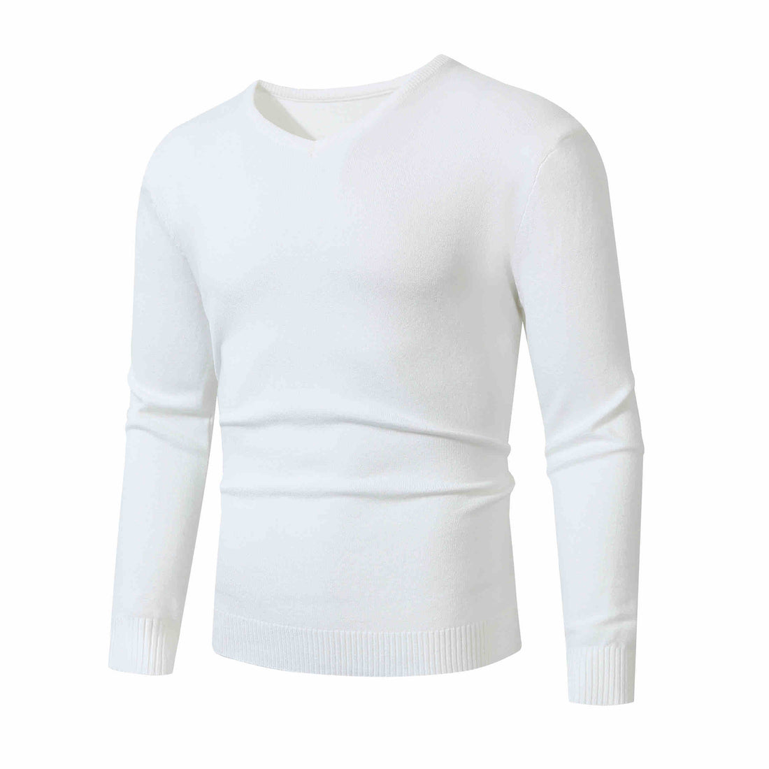 Herren Feiner V-Ausschnitt Feinstrickpullover mit schmalem Rippsaum Echo Archiv