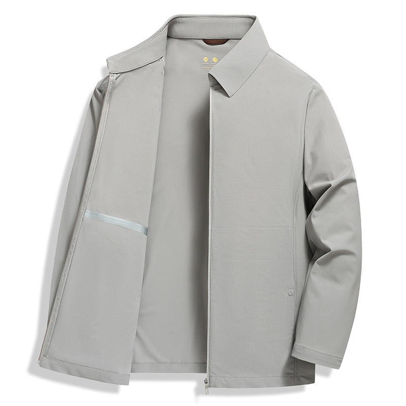Herren leichte Übergangsjacke mit wasserabweisendem Material und praktischen Taschen Echoarchiv
