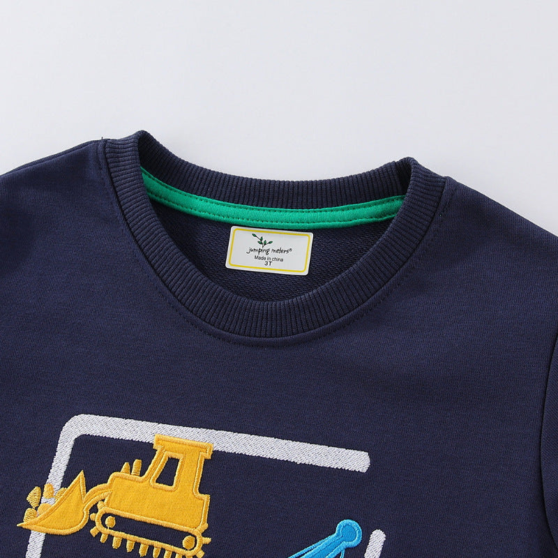Jungen Sweatshirt mit kreativem Baustellenfahrzeug-Design Echo Archiv