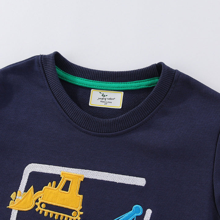 Jungen Sweatshirt mit kreativem Baustellenfahrzeug-Design Echo Archiv