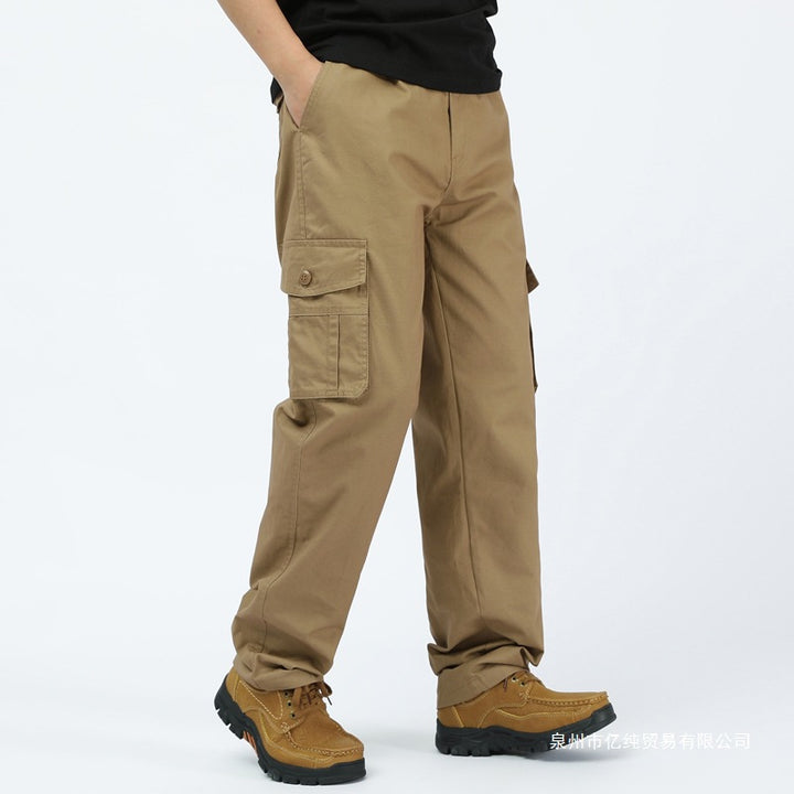 Herren utilitaristische Cargohose mit geradem Schnitt und Multifachtaschen Echo Archiv