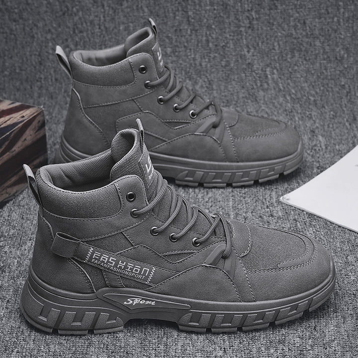 Herren robuste hochgeschnittene Utility-Boots mit Cordura-Einsätzen verstärkter Zehenkappe und stoßdämpfender Offroad-Sohle – Tavélo