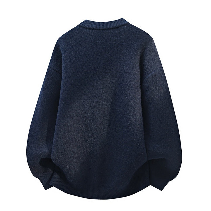 Damen Oversize Strickcardigan mit Rautenmuster & Knopfleiste Echoarchiv