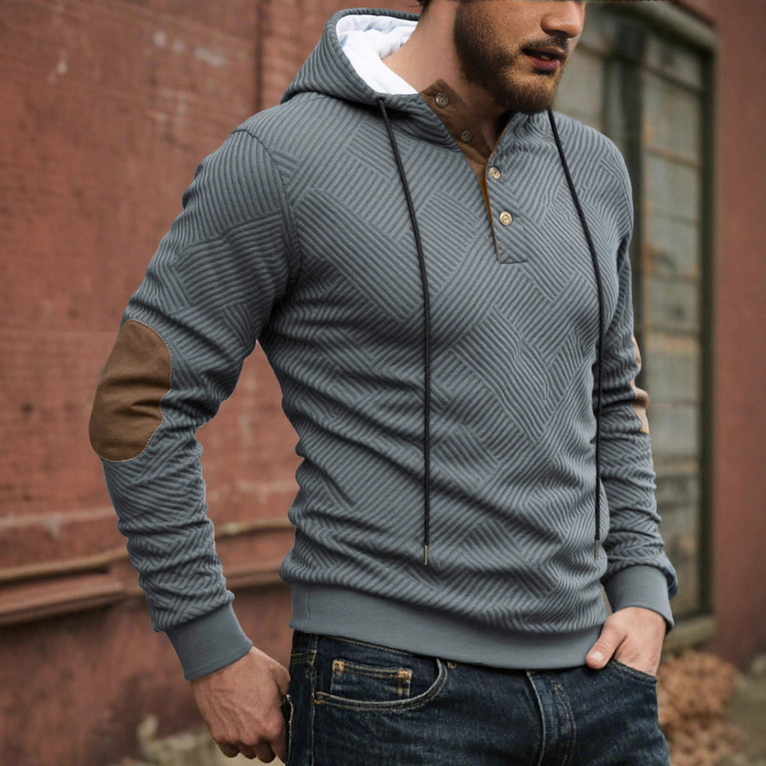 Herren Sportliches Hoodie mit strukturiertem Design Echoarchiv