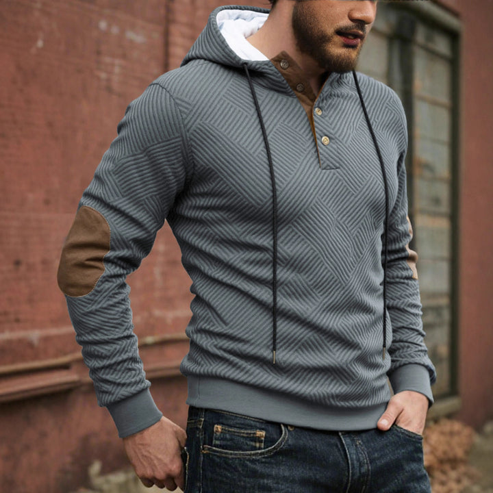 Herren Sportliches Hoodie mit strukturiertem Design Echoarchiv