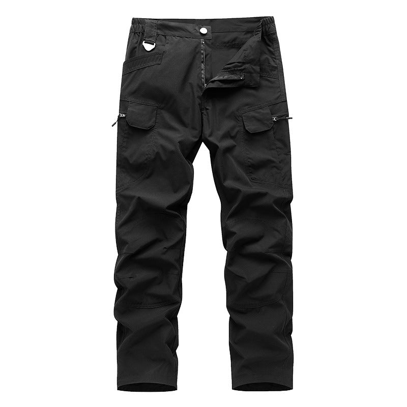 Herren Technik Cargo-Hose mit multifunktionalen Taschen und elastischem Bund Echoarchiv