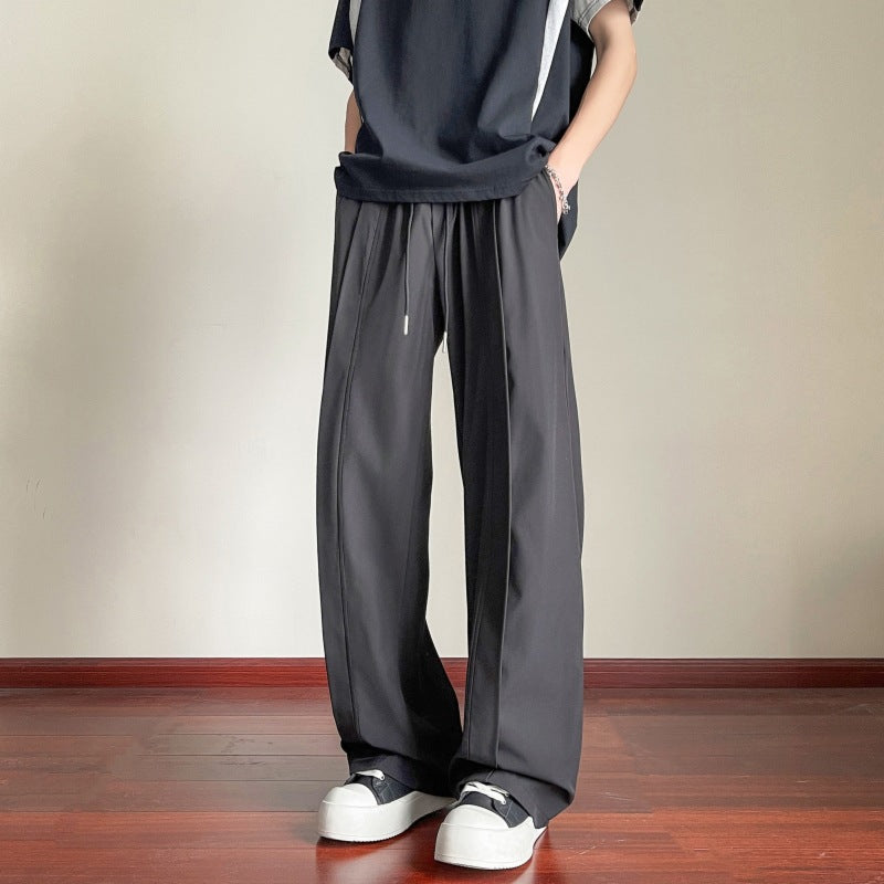 Herren elegante Freizeithose im stilvollem Schnitt mit elastischem Bund Echoarchiv
