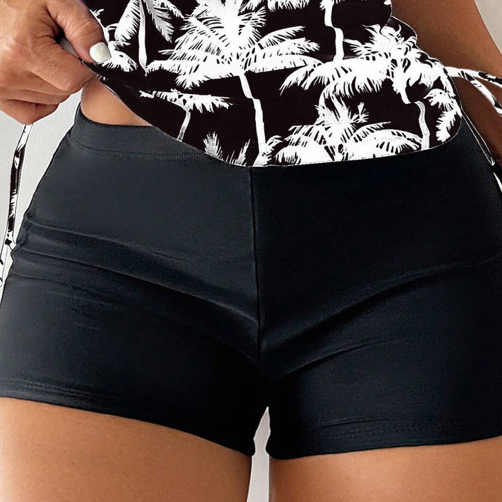 Damen Sportliches Tankini-Set mit verstellbaren Seitenschnüren Echo Archiv