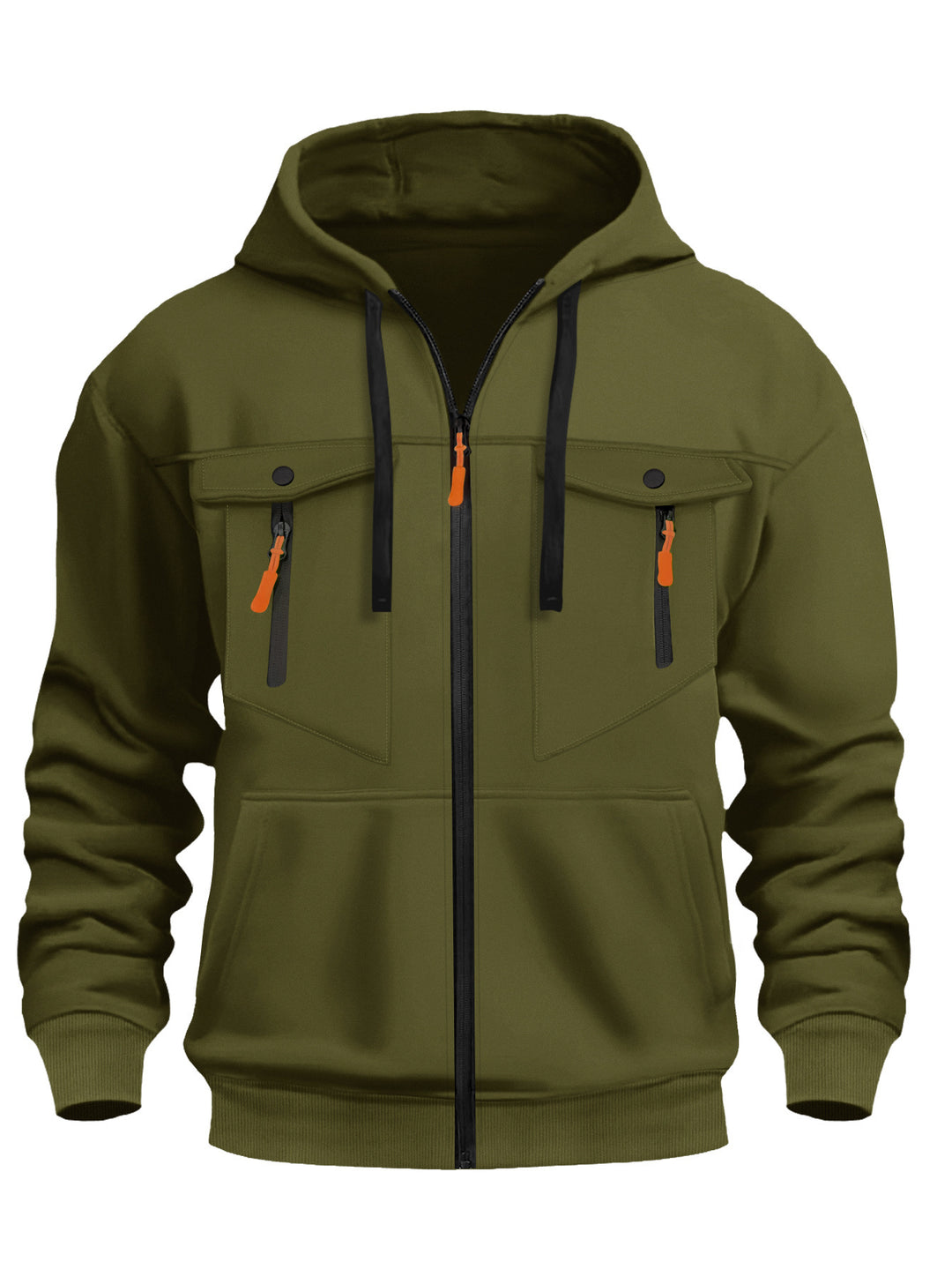 Herren Outdoor-Kapuzenjacke mit praktischen Reißverschlusstaschen Echoarchiv