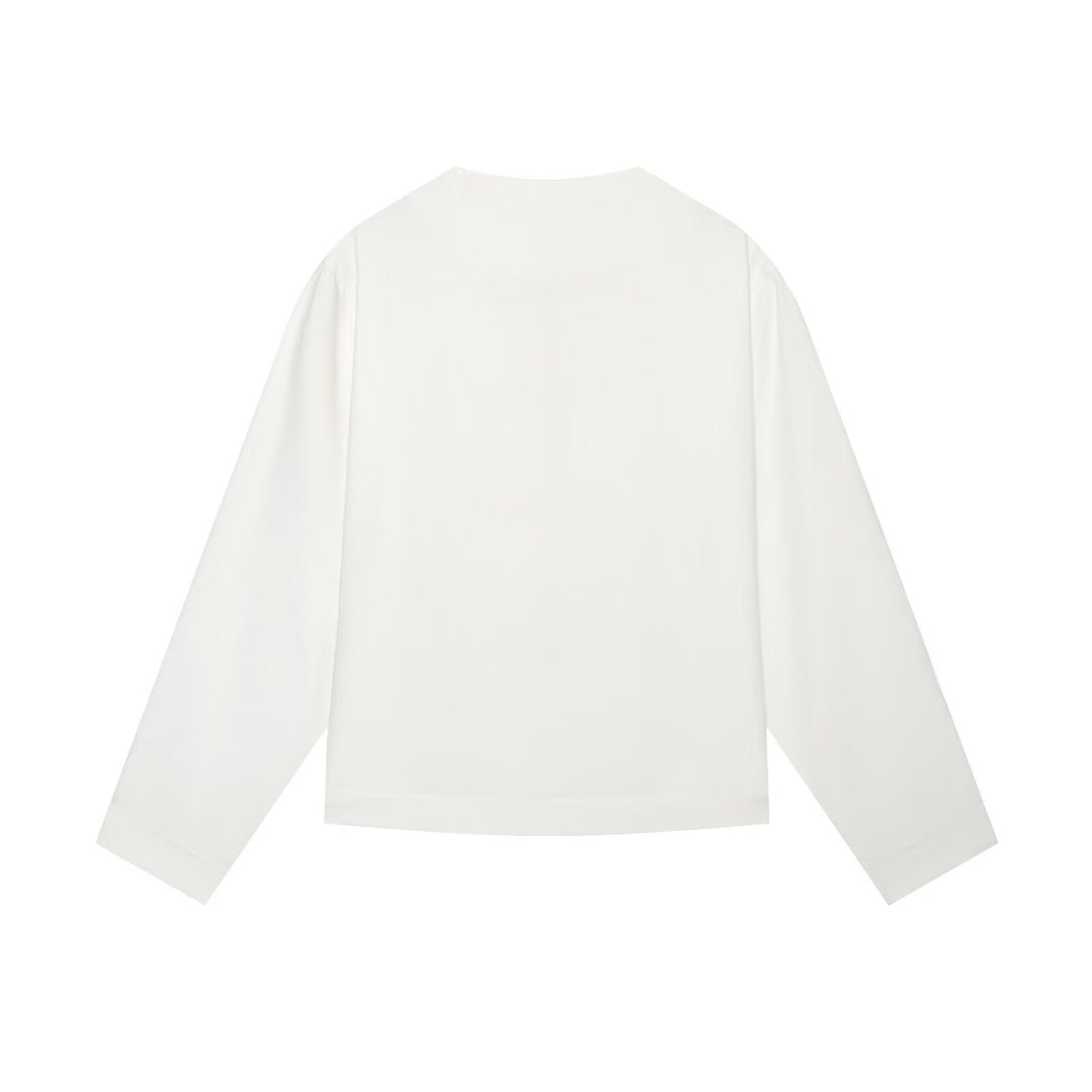 Damen Boxy-Jacke mit Mandarin-Kragen und dekorativen Knotenverschlüssen Echo Archiv