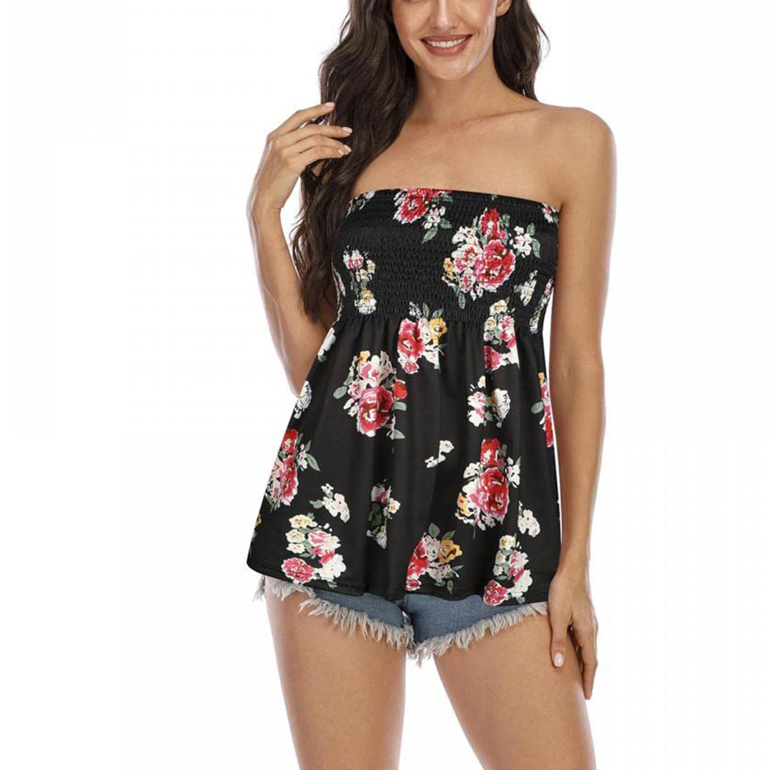 Damen Bustier-Oberteil mit floralem Design Echo Archiv