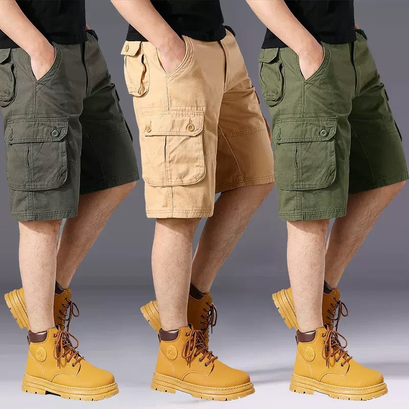 Herren Cargo-Shorts mit einer Vielzahl von praktischen Taschen und verstellbarem Bund Echoarchiv