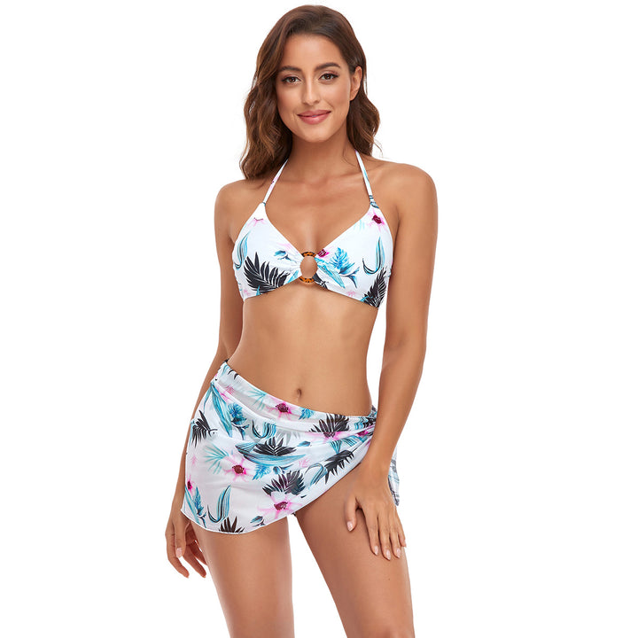 Damen Bikini-Set mit schickem Knotendetail und floralem Unterteil Echo Archiv