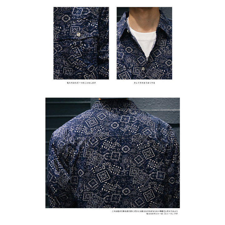 Herren Karierte Hemdjacke mit zwei Brusttaschen Echo Archiv