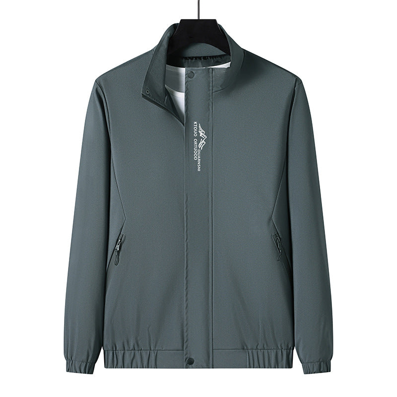 Herren Leichte Sportjacke mit hohem Kragen Echo Archiv