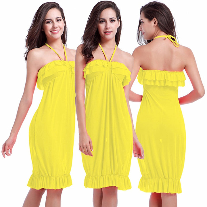Damen Strandkleid mit Rüschendetails Echo Archiv
