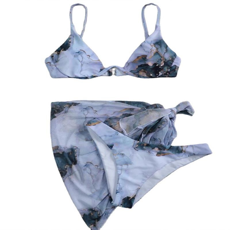 Damen Triangel-Bikini-Set mit Übergroßem Wickelrock Echo Archiv