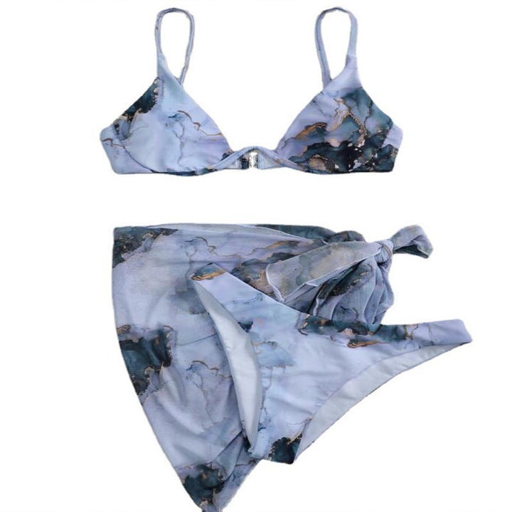 Damen Triangel-Bikini-Set mit Übergroßem Wickelrock Echo Archiv