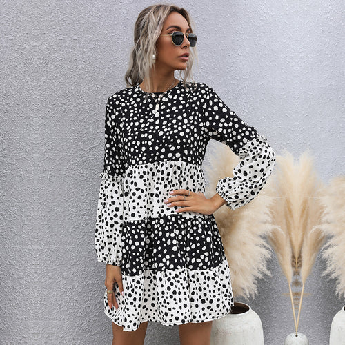 Damen Verspieltes Maxikleid mit Punkten Echo Archiv