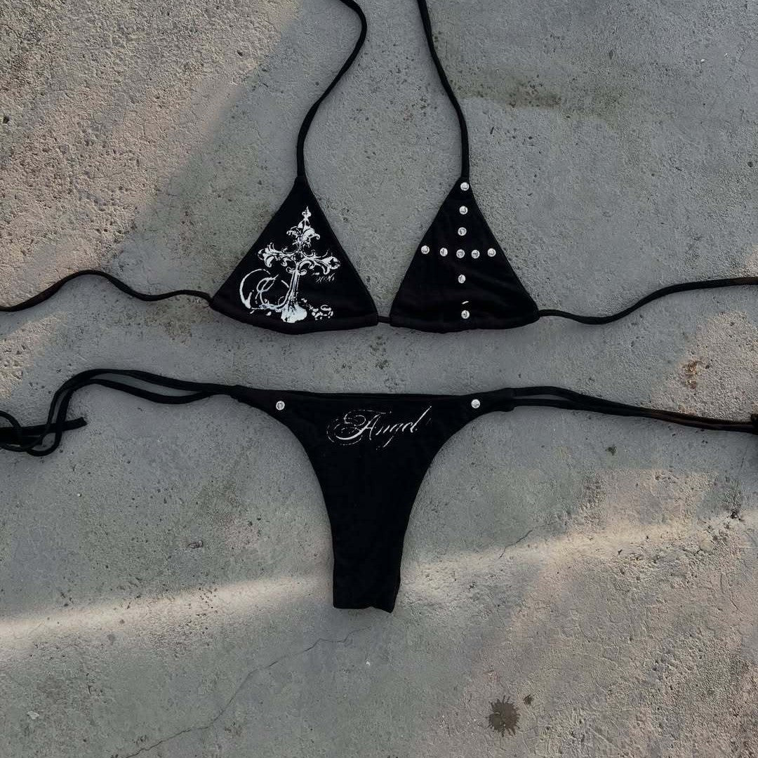 Damen Bikini-Set mit ausgefallenen Details und einzigartigen Akzenten Echo Archiv
